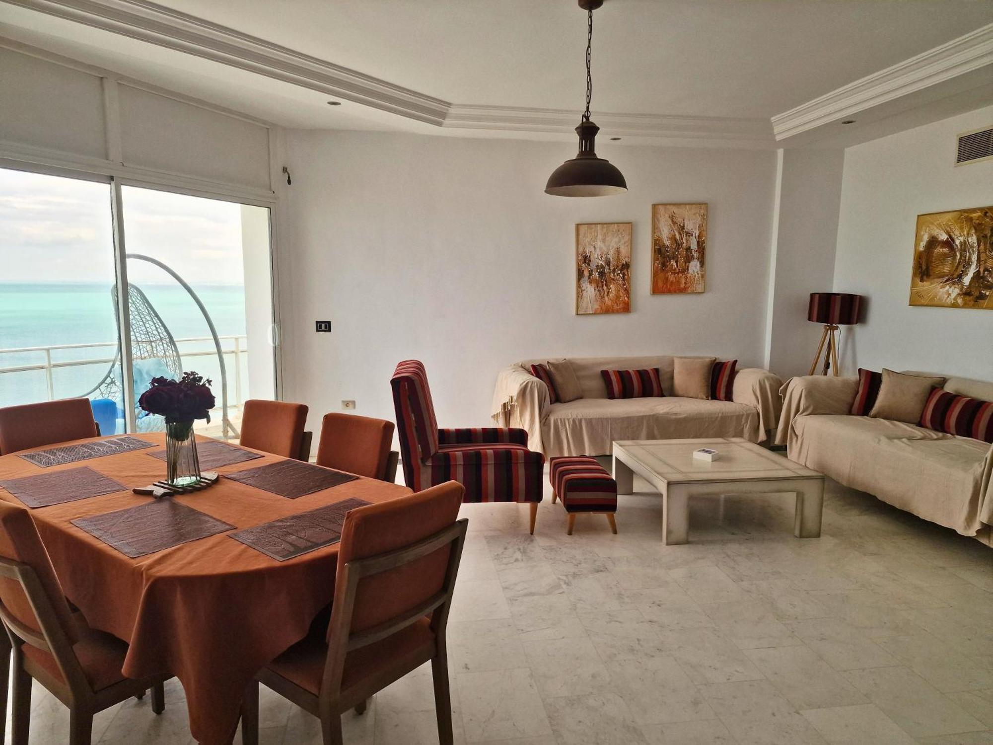 The Bleu Sea Apartment Tunis Bagian luar foto