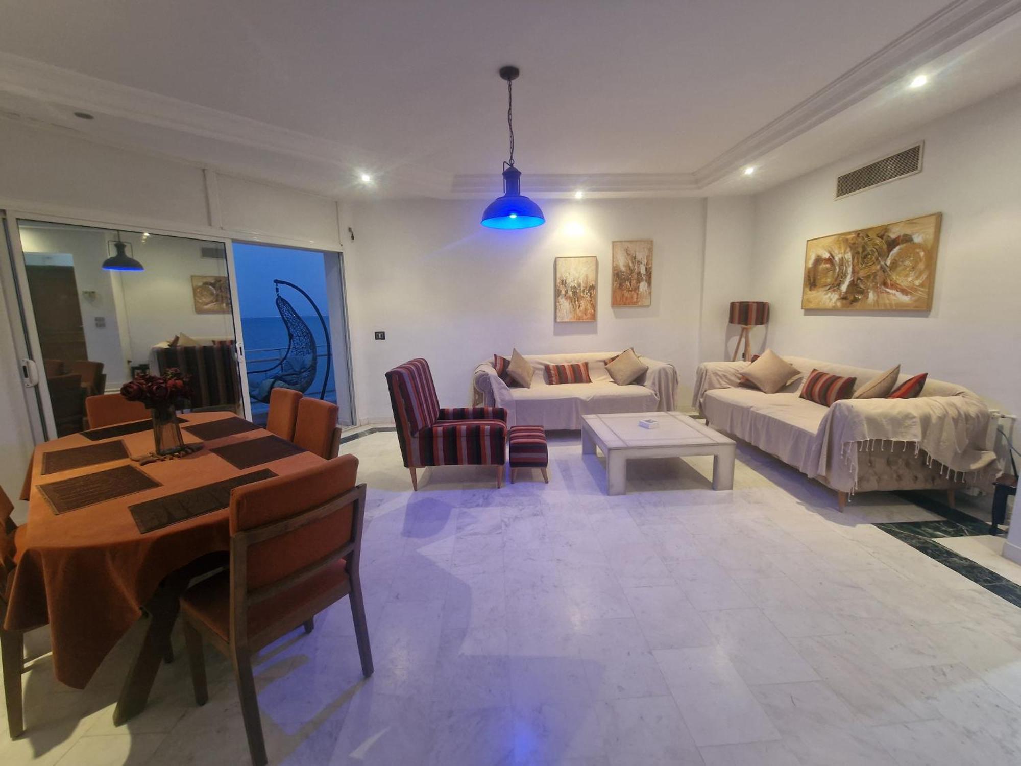 The Bleu Sea Apartment Tunis Bagian luar foto